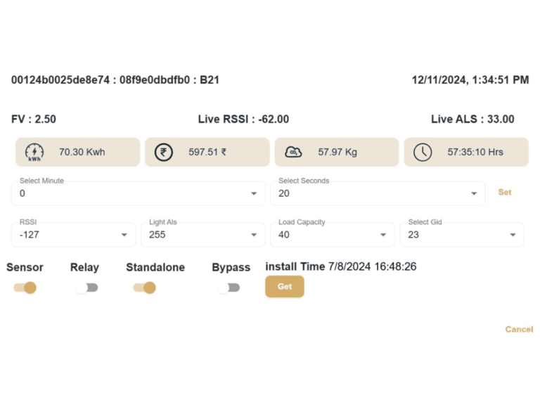 Vayu Dashboard