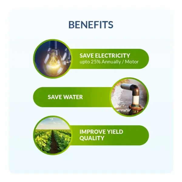 Varun S3 Benefits: save electricity, save water using varun pump controller, improve yield quality